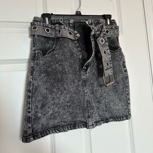 Fashion nova size medium jean mini skirt